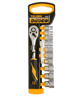 DADO JUEGO TOLSEN 3/8 12PZAS 08-19MM 15151