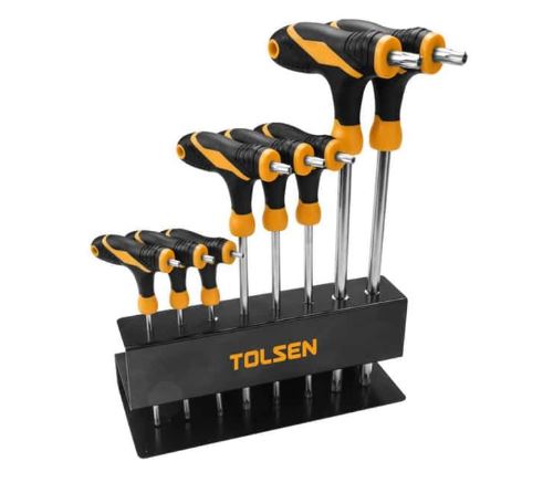 LLAVE TORX TIPO T JGO 8P T10-T50 TOLSEN 20063