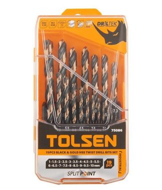 BROCA JGO TOLSEN 19 PZAS 75086 BLACK/GOLD