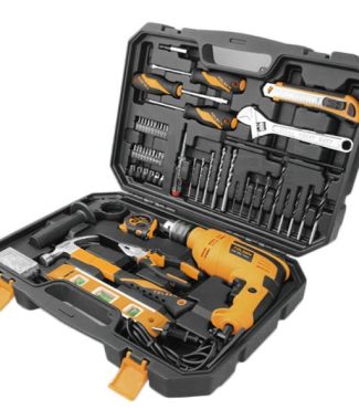 TALADRO CON MALETA 95 PIEZAS 13 MM 500W